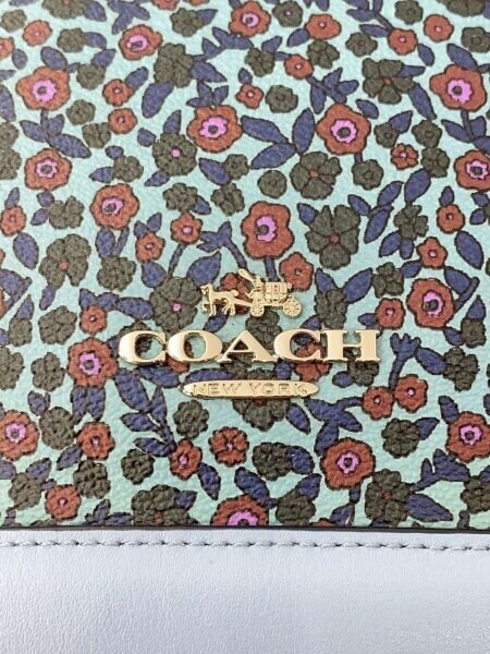 COACH(コーチ) / バッグ/レザー/BLU/花柄/F59443 | 中古品の販売・通販