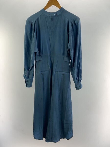 PHOTOCOPIEU シルクワンピース36 PHOTOCOPIEU(フォトコピュー) / 長袖ワンピース/36/シルク/ブルー