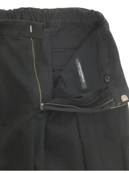 KAZUYUKI KUMAGAI ATTACHMENT / ボトム/2/コットン/BLK/無地/KP01-007 KAZUYUKI KUMAGAI ATTACHMENT(カズユキクマガイアタッチメント) / 20SS