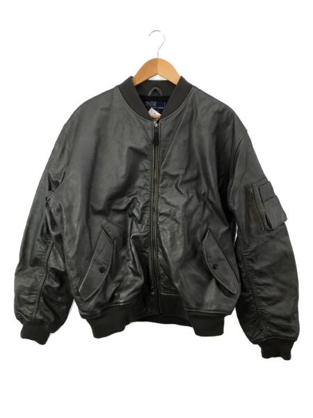 POLO RALPH LAUREN(ポロラルフローレン) / MA-1/L/レザー/GRY