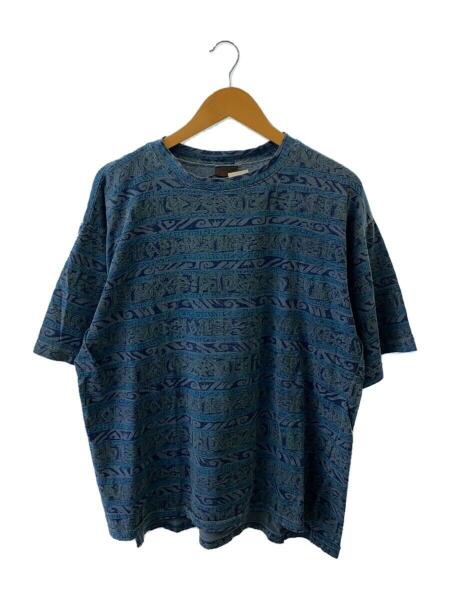 GRAMICCI(グラミチ) / 90s/プリントTシャツ/USA製/L/コットン/BLU/総柄 