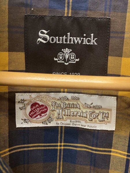 SOUTHWICK(サウスウィック) / 裏地チェック柄スウィングトップブルゾン 