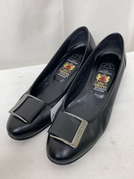 MIHAMA(ミハマ) / 日本製パンプスシューズ/24.5cm/BLK/レザー | 中古品 