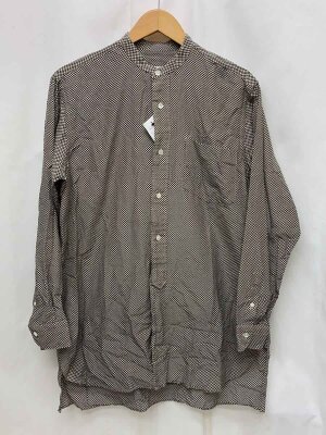 COMOLI(コモリ) / 16AW/チョークストライプ_バンドカラーシャツ/2/肩