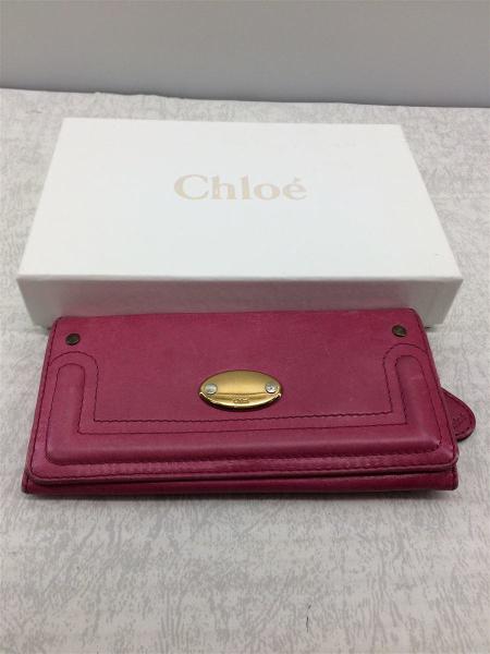 Chloe(クロエ) / 長財布/レザー/ピンク/無地/クロエ/03-09-60 