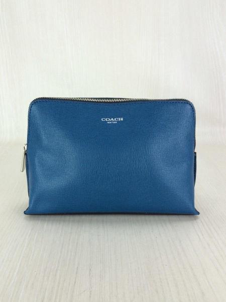 COACH(コーチ) / ポーチ/レザー/ブルー/無地/コーチ/49741 SVBU4 