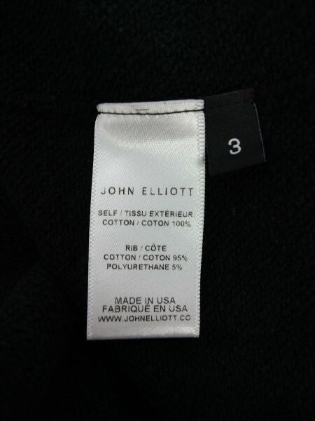 未使用 タグ付き 2XL】 JOHN ELLIOTT ririジップ パーカー