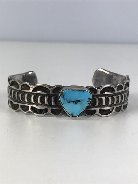 値下げ！BIG HAND シルバー バングルターコイズ中古