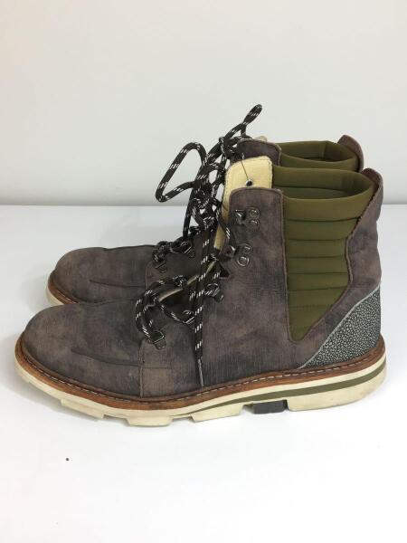 Y-3(ワイスリー) / レースアップブーツ/UK9/ブラウン/デザイナーズ 