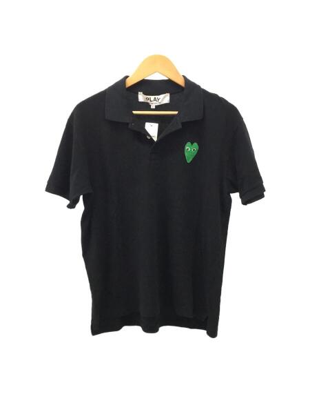 PLAY COMME des GARÇONS ブラックポロシャツ L L 2021 プレイ