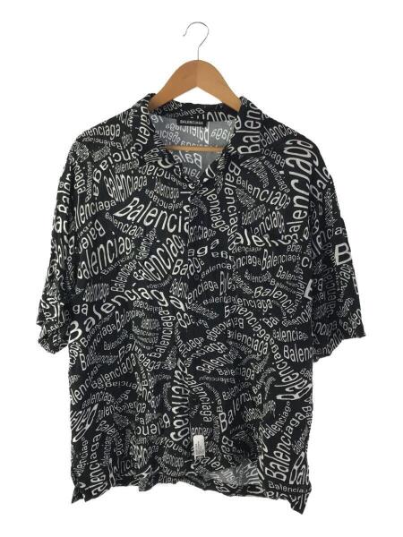 BALENCIAGA(バレンシアガ) / アロハシャツ/38/レーヨン/BLK | 古着の 