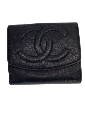CHANEL(シャネル) / マトラッセ/2つ折り財布/パテントレザー/BLK