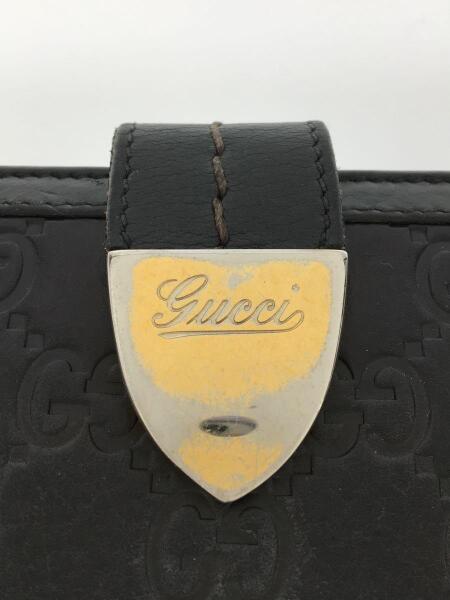 GUCCI　長財布　レザー GUCCI(グッチ) / 長財布/レザー/BLK/総柄/メンズ/181648 | 中古品の