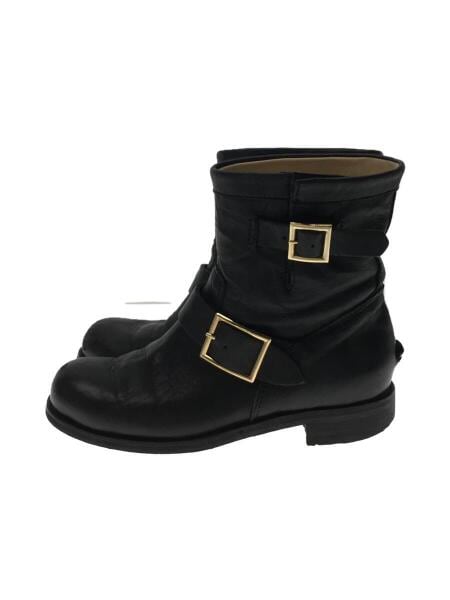 JIMMY CHOO(ジミーチュウ) / ショートブーツ/37.5/BLK/レザー | 中古品 