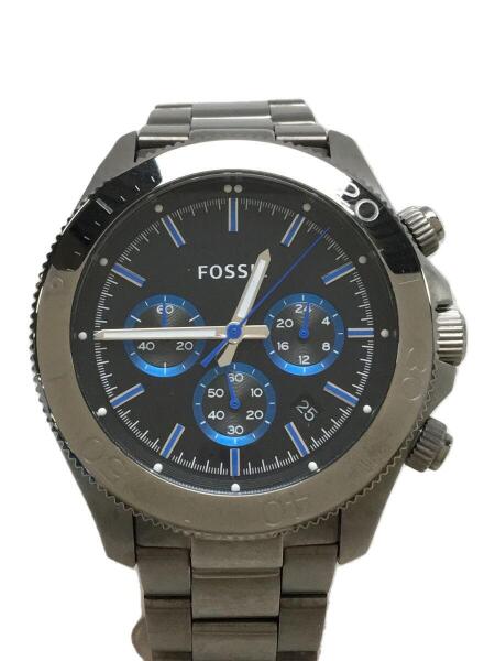 FOSSIL(フォッシル) / クォーツ腕時計/アナログ/ステンレス/BLK/SLV 