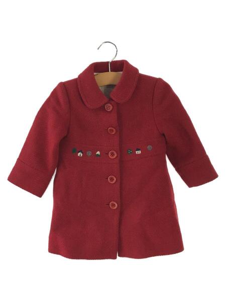 familiar(ファミリア) / コート/90cm/ウール/RED/無地/レッド | 中古品 