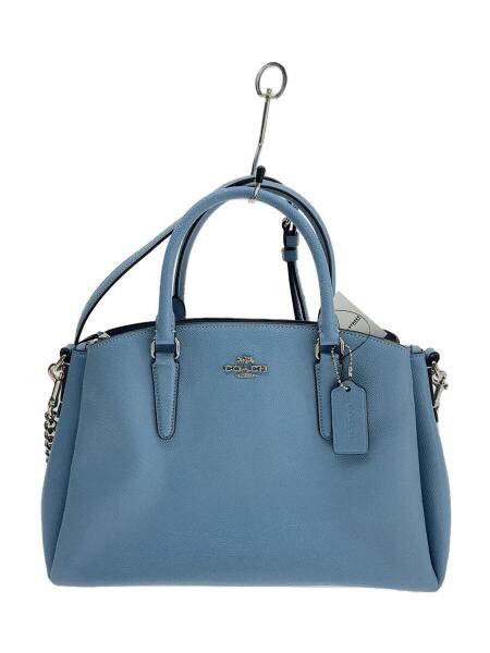 COACH(コーチ) / セージキャリーオール/ハンドバッグ/レザー/ブルー  