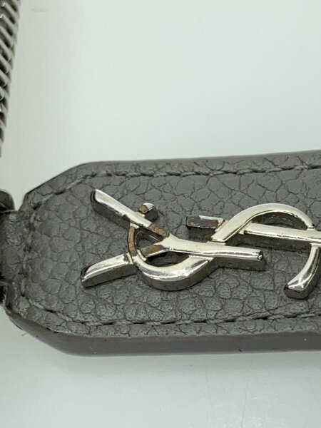 SAINT LAURENT(サンローラン) / 2つ折り財布/レザー/グレー/無地