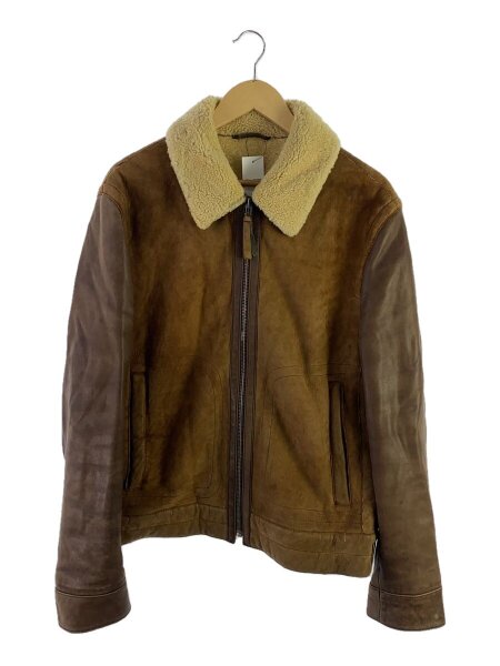 美品✨】ヒューゴボス レザーコート チェスター ブラウン 2XL コート