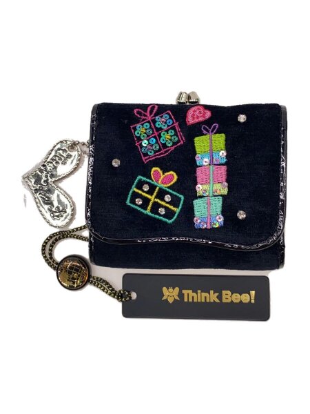 Think Bee!(シンクビー) / 3つ折り財布/レザー/ブラック/レディース 
