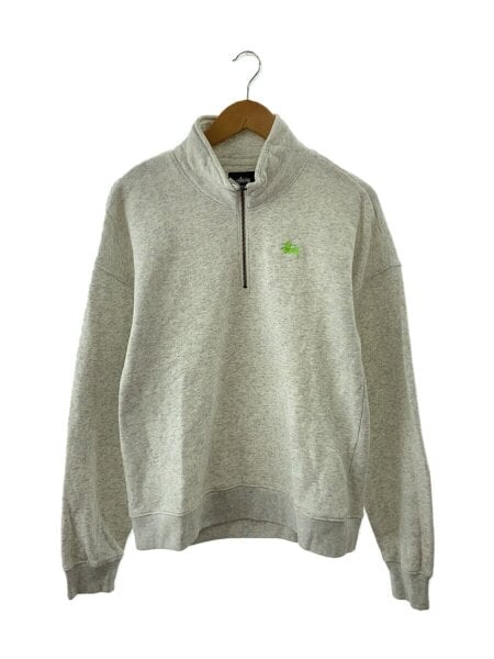Stussy グレー ハーフジップ Lサイズ STUSSY - STUSSY ステューシー