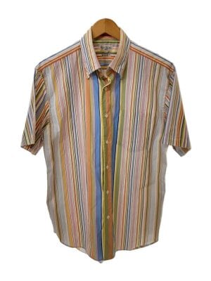 Paul Smith(ポールスミス) / 半袖シャツ/M/コットン/WHT/総柄/PY-WR