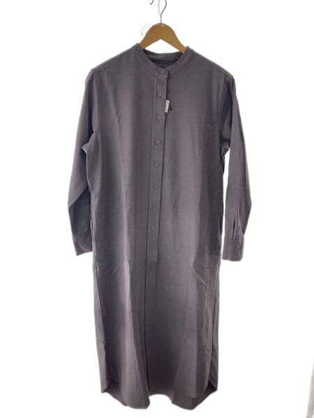 SOEJU(ソージュ) / バンドカラーシャツワンピース/ポリエステル/グレー