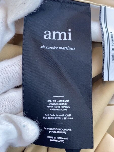 ami alexandre mattiussi アミアレクサンドルマテュッシ ステンカラーコート M コットン BEG 無地 E20HOW300 236 古着の販売・通販なら