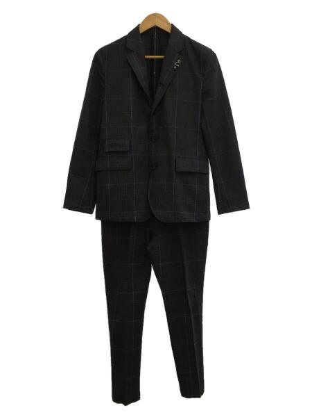 Name.(ネーム) / セットアップ/0/ポリエステル/GRY/チェック/NMJK-15SS 