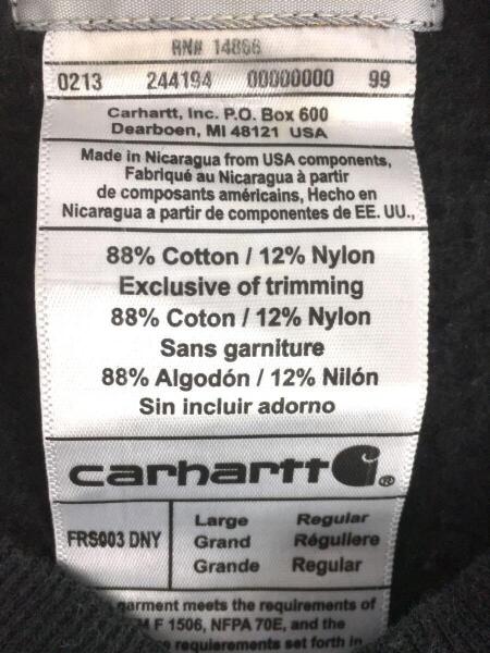 Carhartt(カーハート) / スウェット/L/コットン/BLK/FRS003DNY 