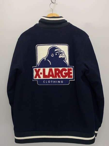 X-LARGE(エクストララージ) / スタジャン/L/ウール/NVY/無地/0194505 