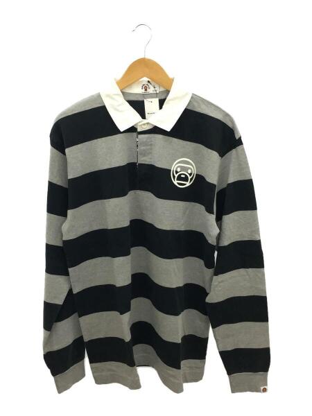 A BATHING APE(アベイシングエイプ) / ポロシャツ/L/コットン/GRY 
