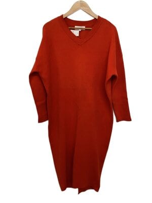 ENFOLD(エンフォルド) / 長袖ワンピース/38/コットン/YLW/無地