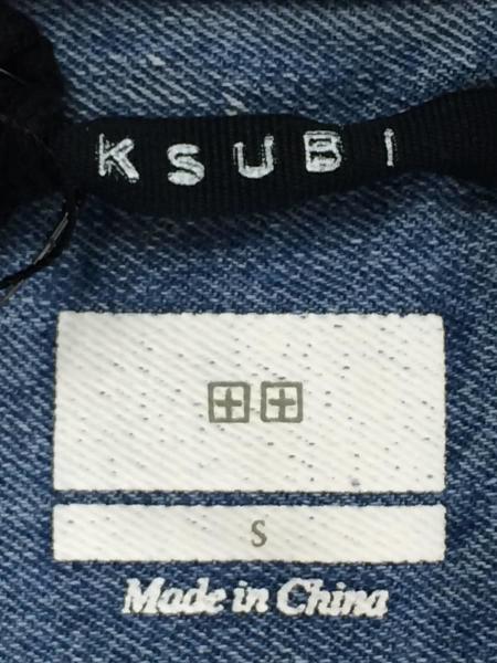 ksubi(スビ) / SAVAGE PATCH SHIRT VOLTAGE BLUE/ダメージ加工デニム 