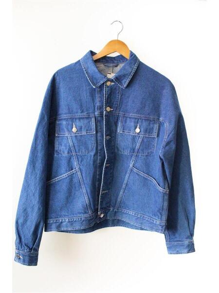 E.tautz】DENIM JACKET 聞きにくい APPLE GREEN