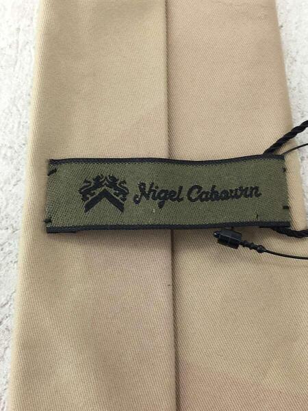 未使用品　Nigel Cabourn　コットン素材　ネクタイ Nigel Cabourn(ナイジェルケーボン) / ネクタイ/コットン/BEG/無地