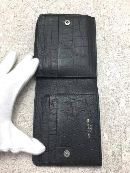 SAINT LAURENT クロコダイルレザー 二つ折り財布