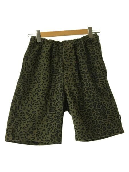 STUSSY(ステューシー) / ショートパンツ/S/コットン/GRN/レオパード 
