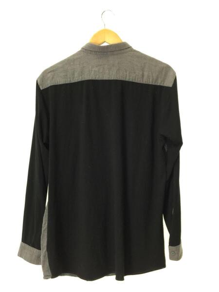 ISSEY MIYAKE MEN◇長袖シャツ/S/コットン/BLK/無地/me31-fj044 ISSEY