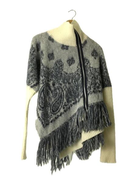 sacai(サカイ) / Bandana Jacquard Knit pullover/2/アクリル/WHT/総柄 