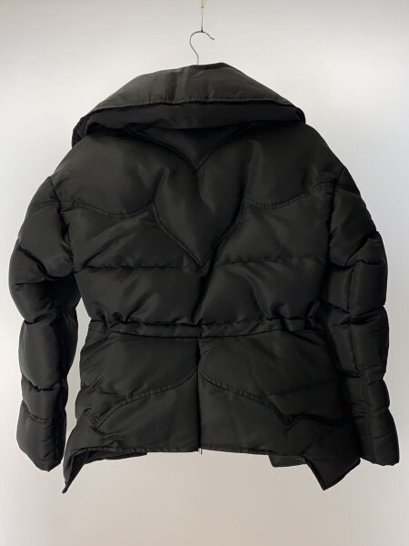 Alexander McQueen / ペプラムダウンジャケット/36/ポリエステル/BLK Alexander McQueen(アレキサンダーマックイーン) / ペプラムダウン