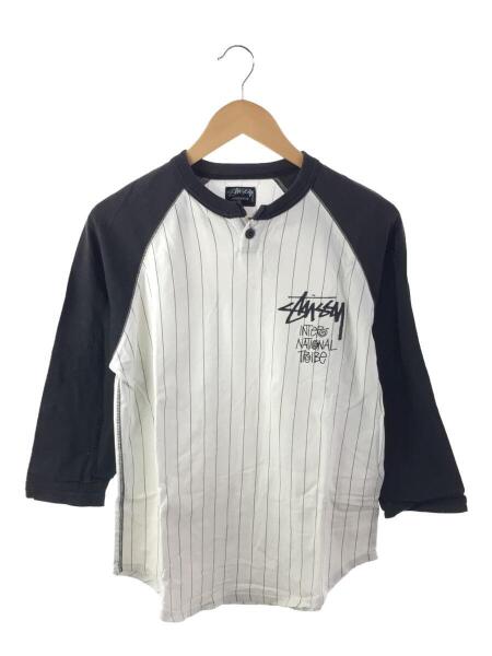 STUSSY(ステューシー) / ヘンリーネックカットソー/S/コットン/WHT 