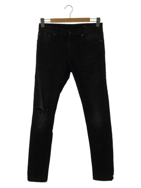 SAINT LAURENT(サンローラン) / ダメージブラックスキニーデニム/28 