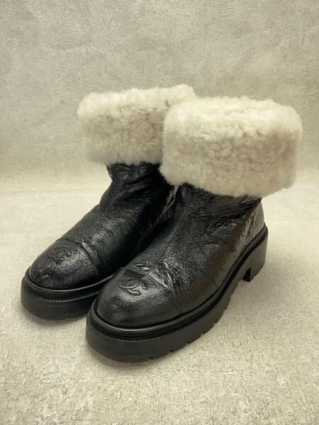 CHANEL(シャネル) / ブーツ/36.5/BLK/G36265/20AW/ココネ－ジュ 