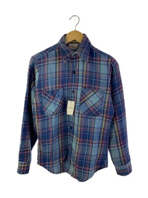 素晴らしい配色！状態良好！60s BIG MAC コットンネル 16-161/2 BIGMAC(ビックマック) / ネルシャツ/M/コットン/BLU/チェック/VDR-7064
