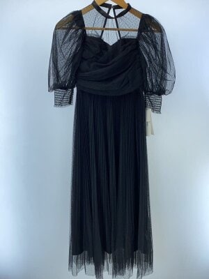 Lily Brown(リリーブラウン) / 長袖ワンピース/one/ポリエステル/BLK