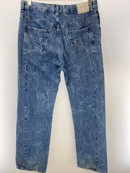 NAMACHEKO / ストレートパンツ/S/コットン/BLU/無地// NAMACHEKO(ナマチェコ) / ストレートパンツ/S/コットン/BLU/無地