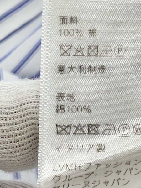 CELINE(セリーヌ) / 半袖シャツ/34/コットン/WHT/ストライプ/2C751251R 