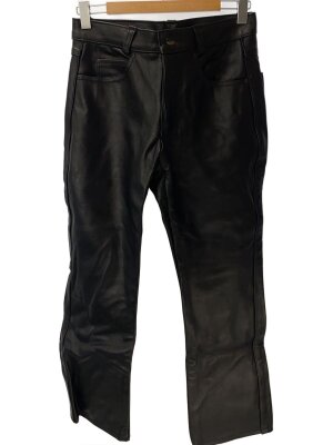 Schott(ショット) / USA製/レザーパンツ/30/牛革/ブラック/黒/MADE IN