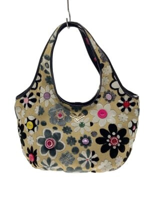 Think Bee!◇トートバッグ/-/BLK/花柄/カレンダリオ/ビーズ/刺繍